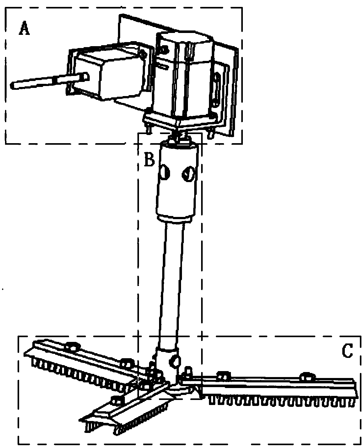 Seedling avoiding weeding device for intertillage stage corn field