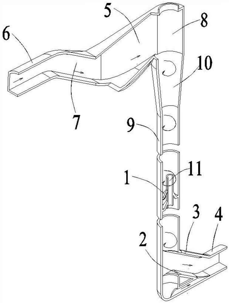 Multistage rectification slideway vertical shaft rotational flow flood discharge tunnel