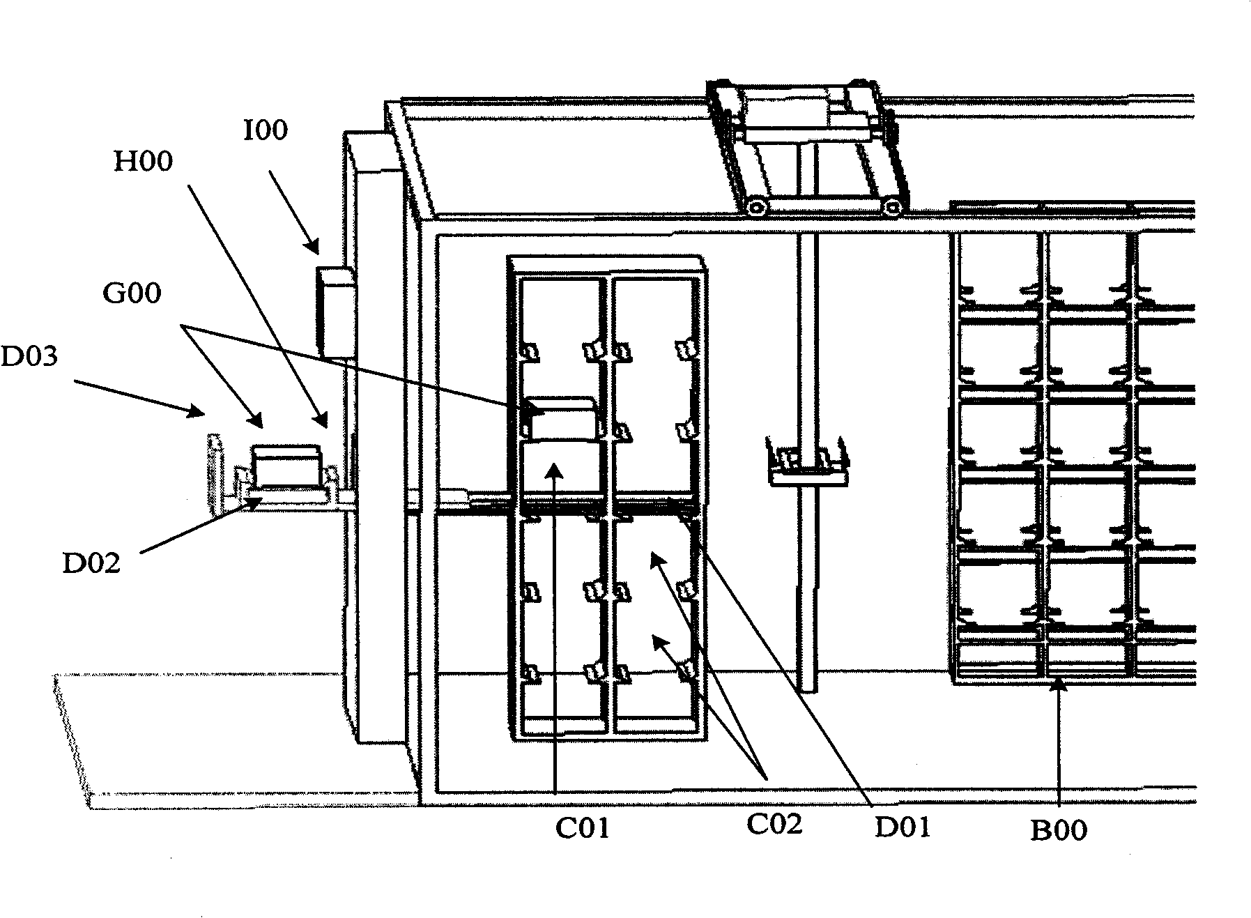 Automatic three-d storehouse frame construction