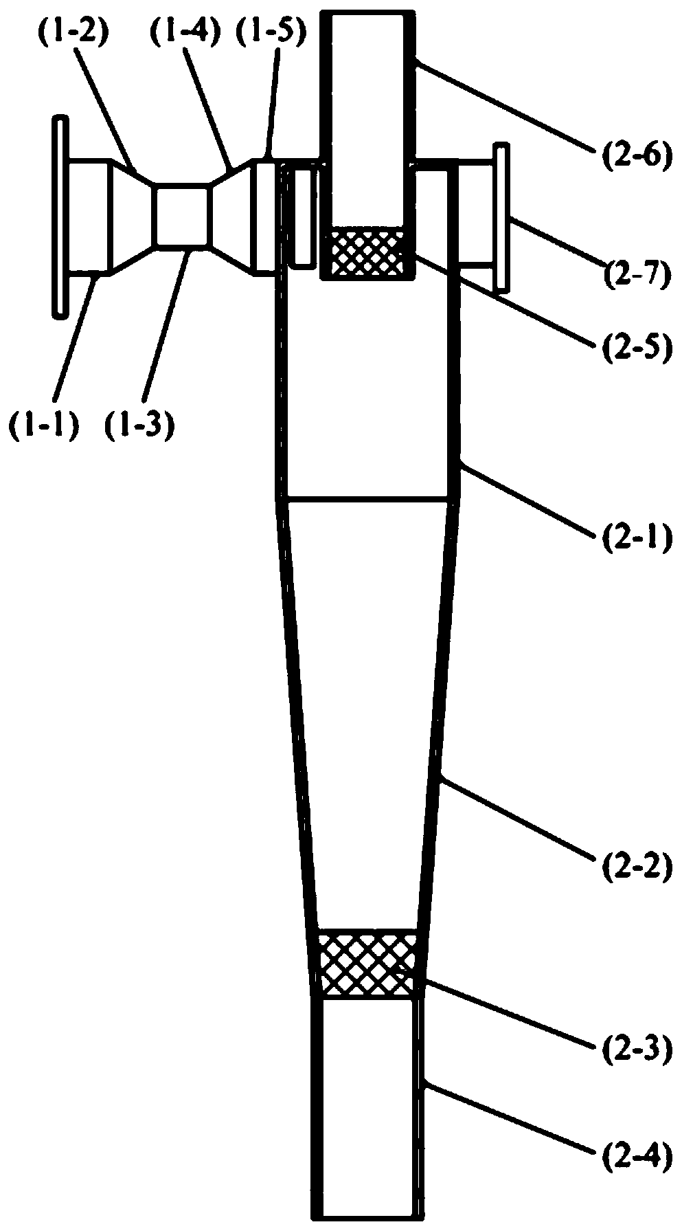 Water vapor and fine particle pollutant synergistic removal device based on pressure swing condensation