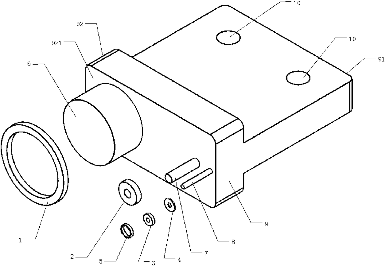 Interlink-type vortex probe and method for detecting deep cracks of opening fatigue and stress corrosion