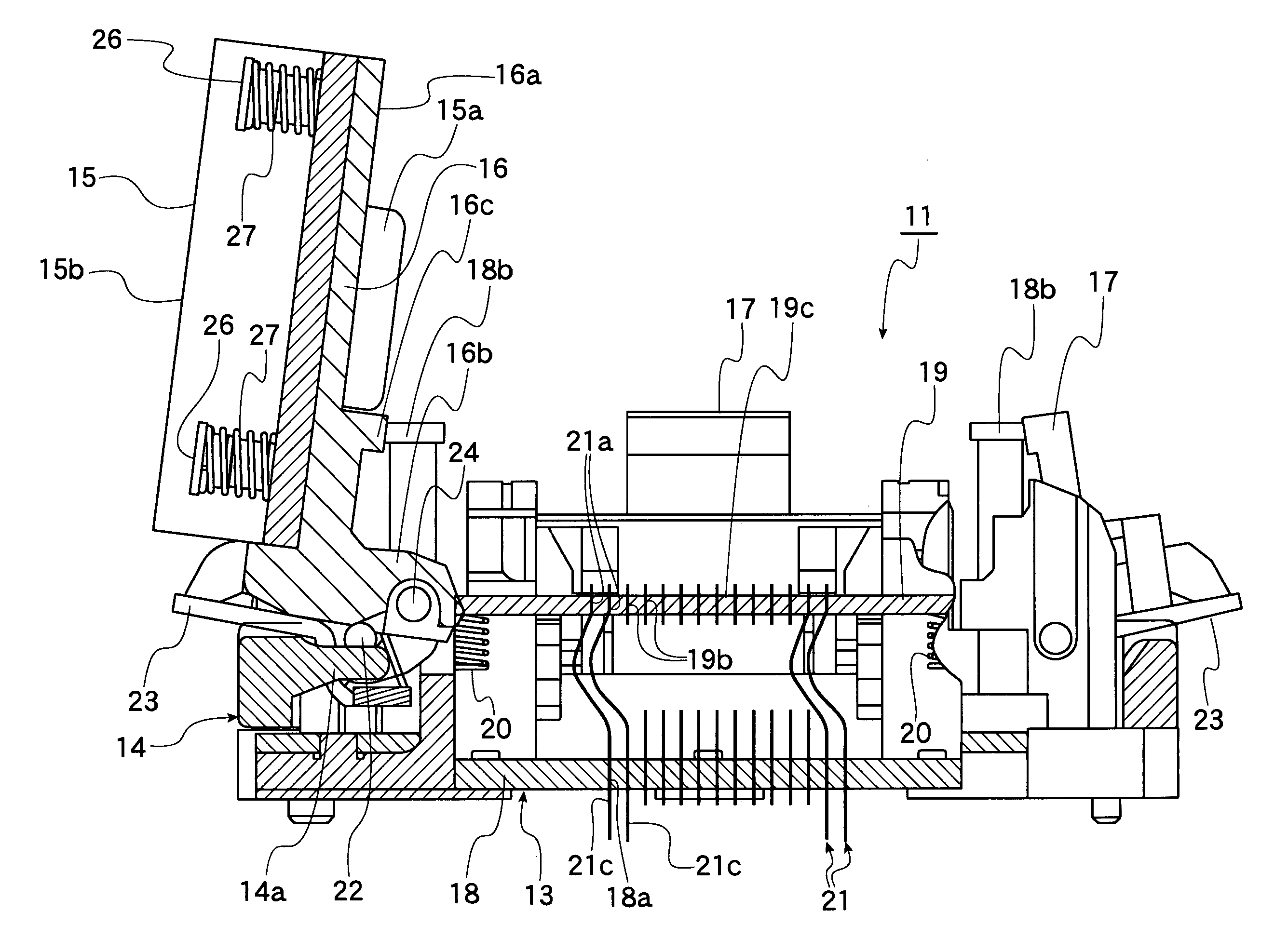 Socket for electrical parts