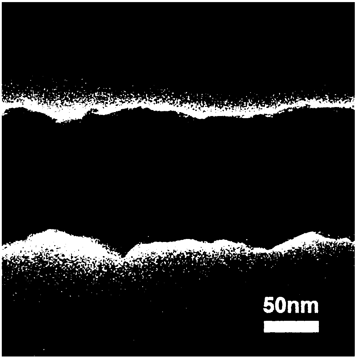 Nano copper electrode material as well as preparation method and application thereof