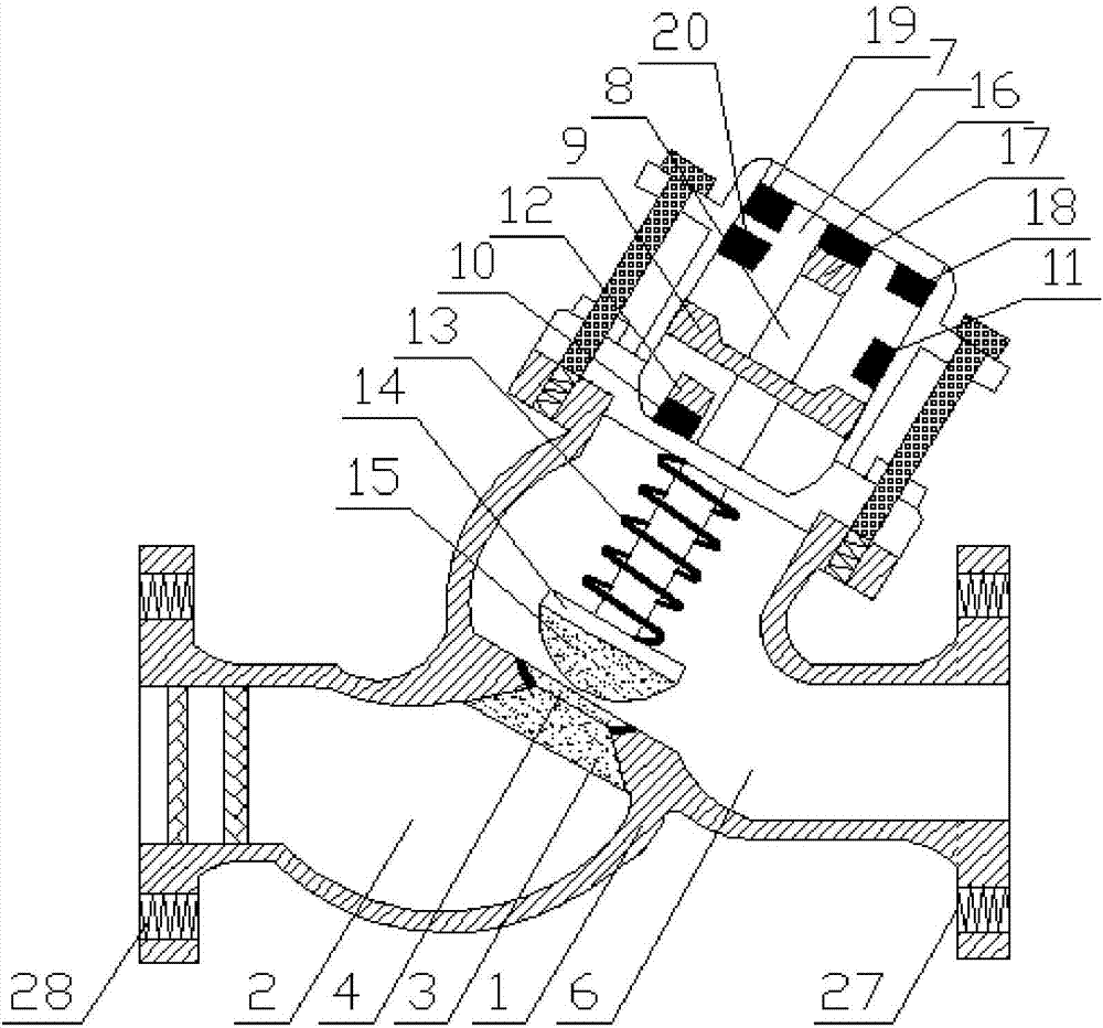 Slow-closing back pressure valve and slow-closing back pressure valve monitoring system