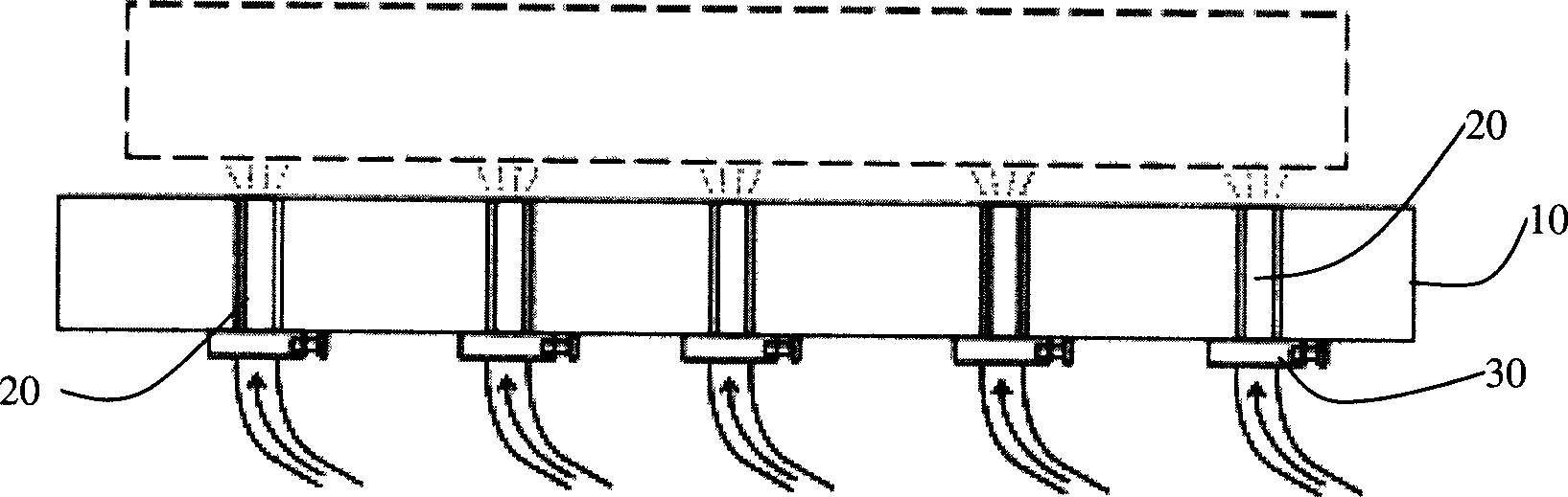 Air-cushioned operation platform