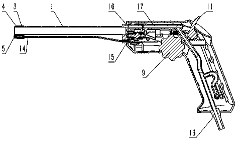 Automatic elastic thread hemorrhoid ligation anastomat