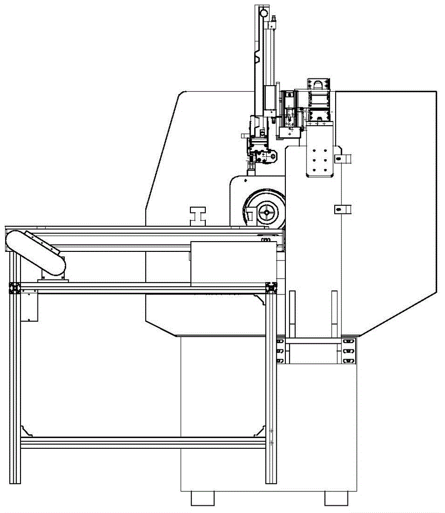 Automatic feeding device of sliding table mechanical arm