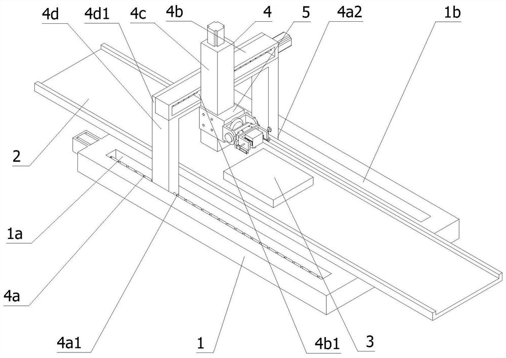 Laser searchlighting device for metal trace detection