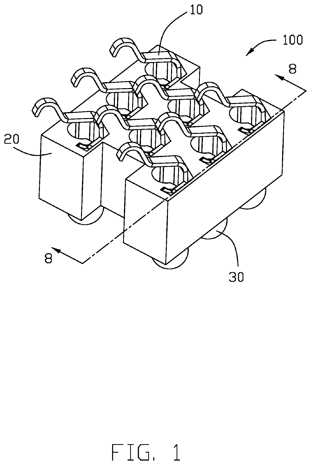 Low profile electrical connector