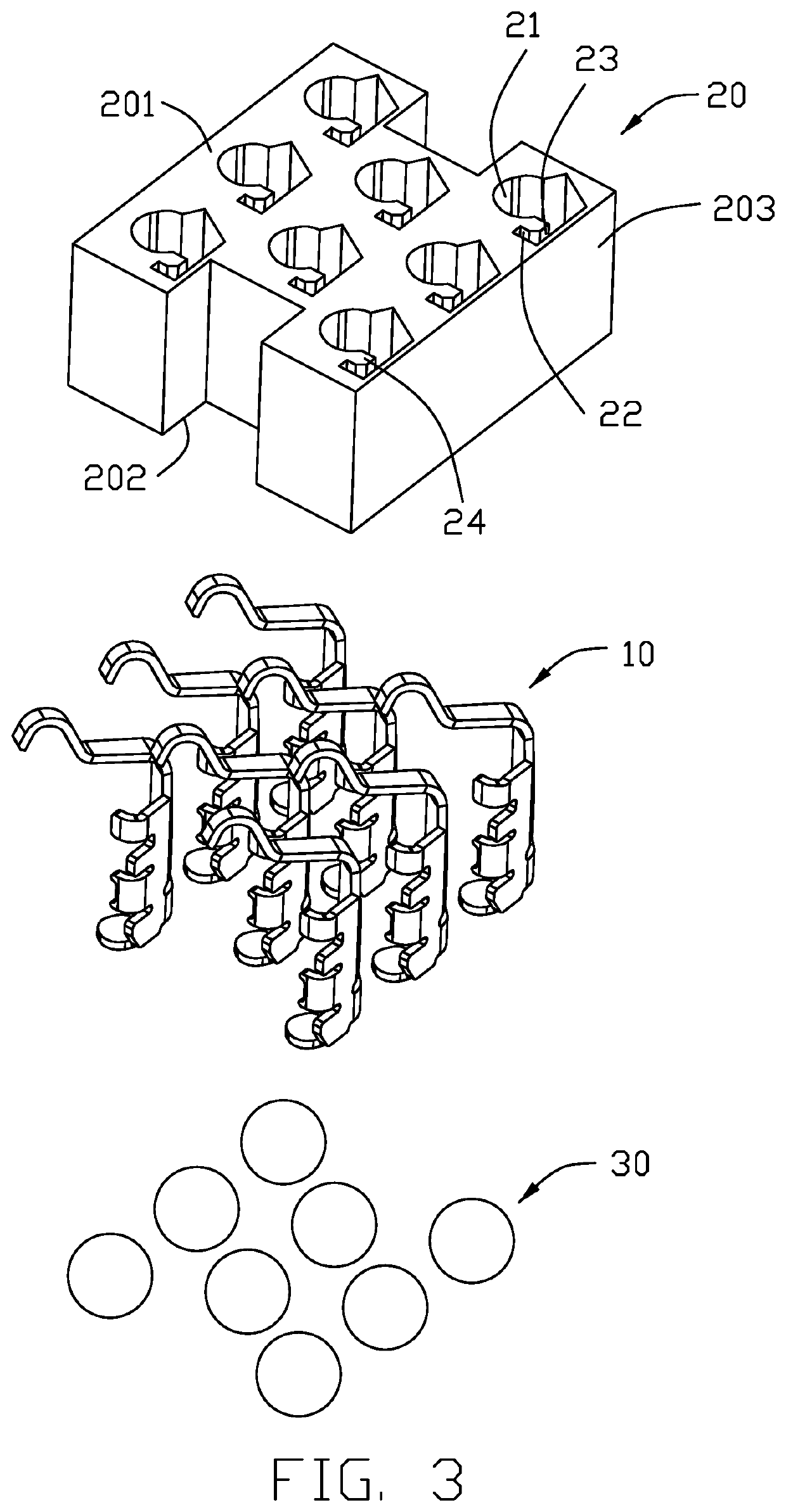 Low profile electrical connector