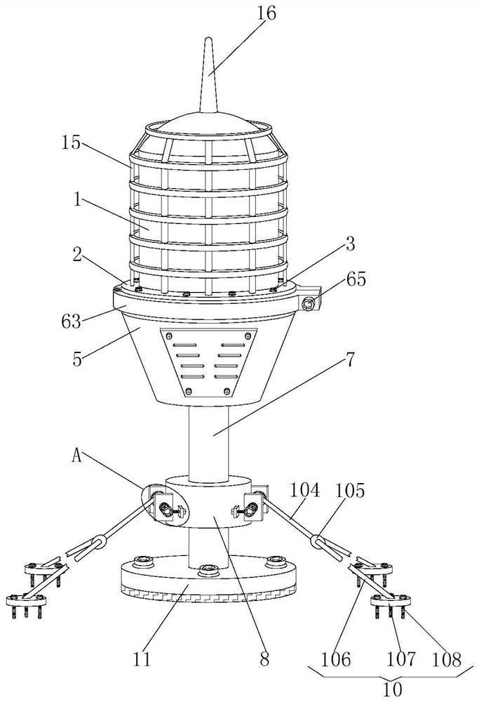 Medium-light-intensity aviation obstruction beacon