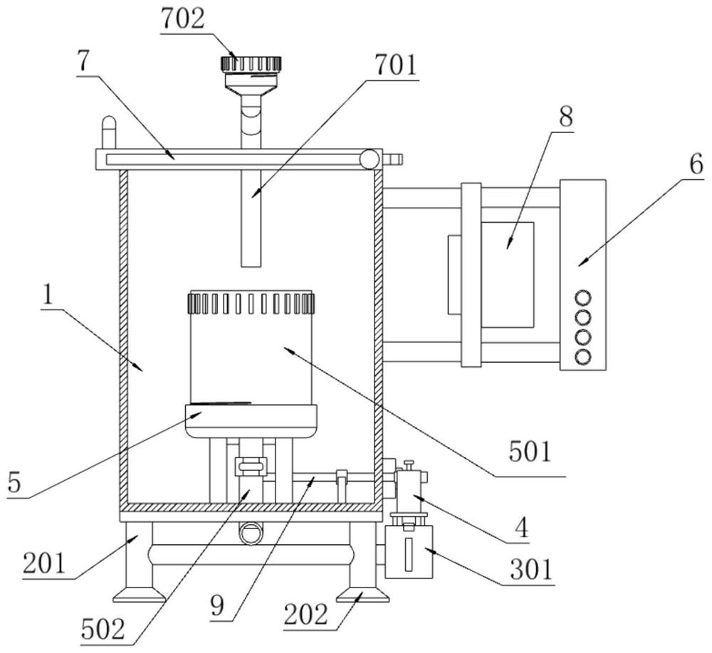 Observation device for organic chemical reaction