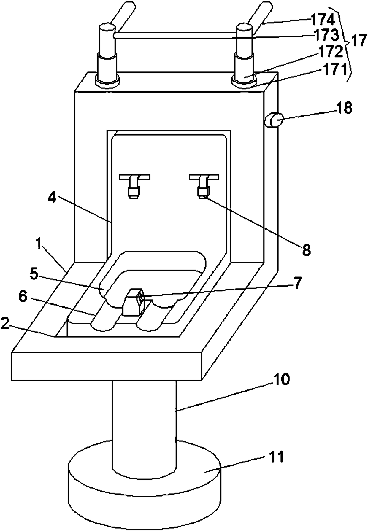 Anti-rolling fixed chair for children