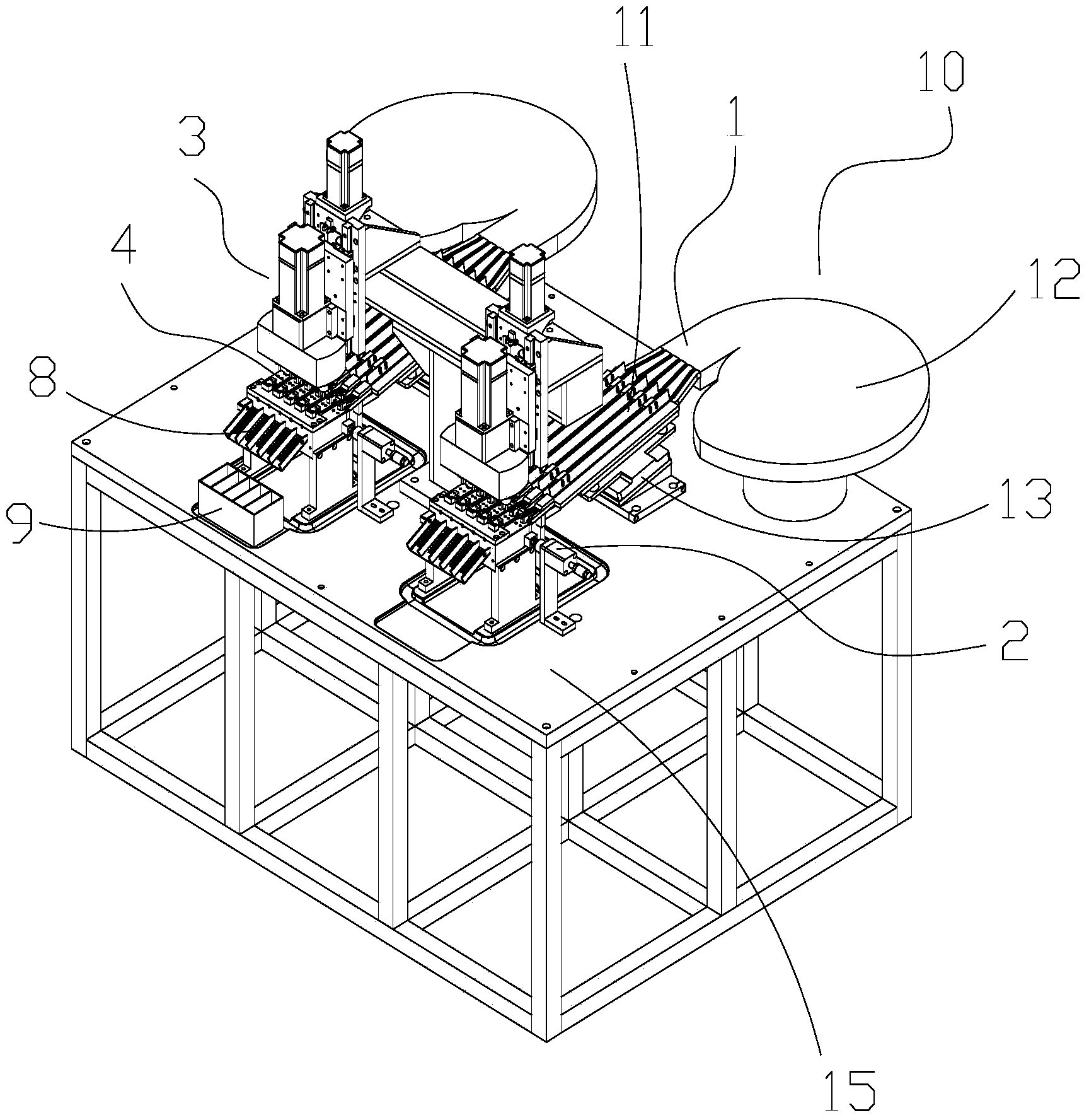 Automatic nut tapping machine