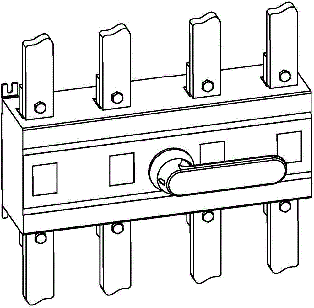 Design method of isolating switch with disconnection state of contact visible