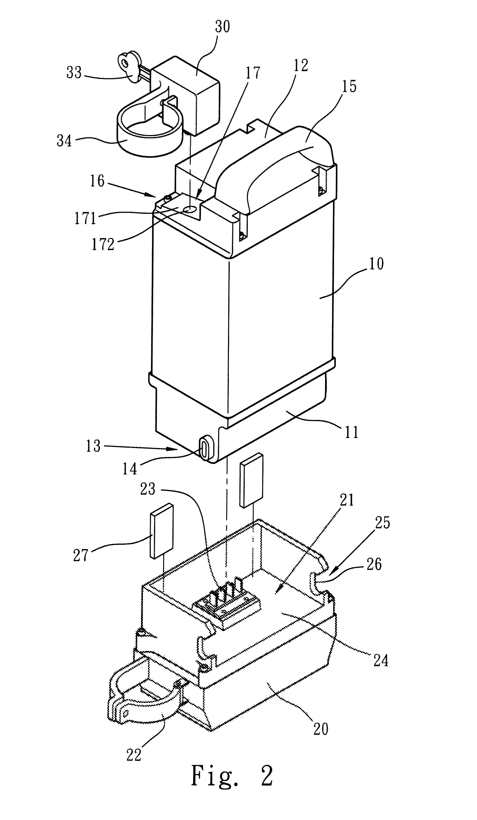 Positioning device for battery box