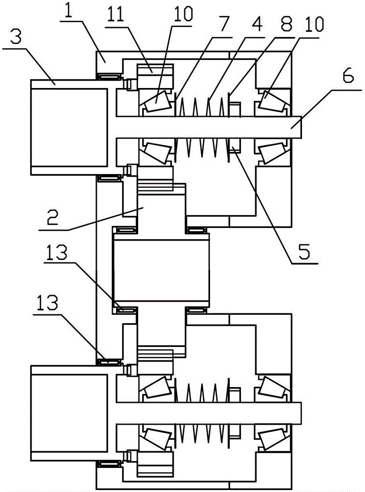 Multi-nut fixed torque mounting device