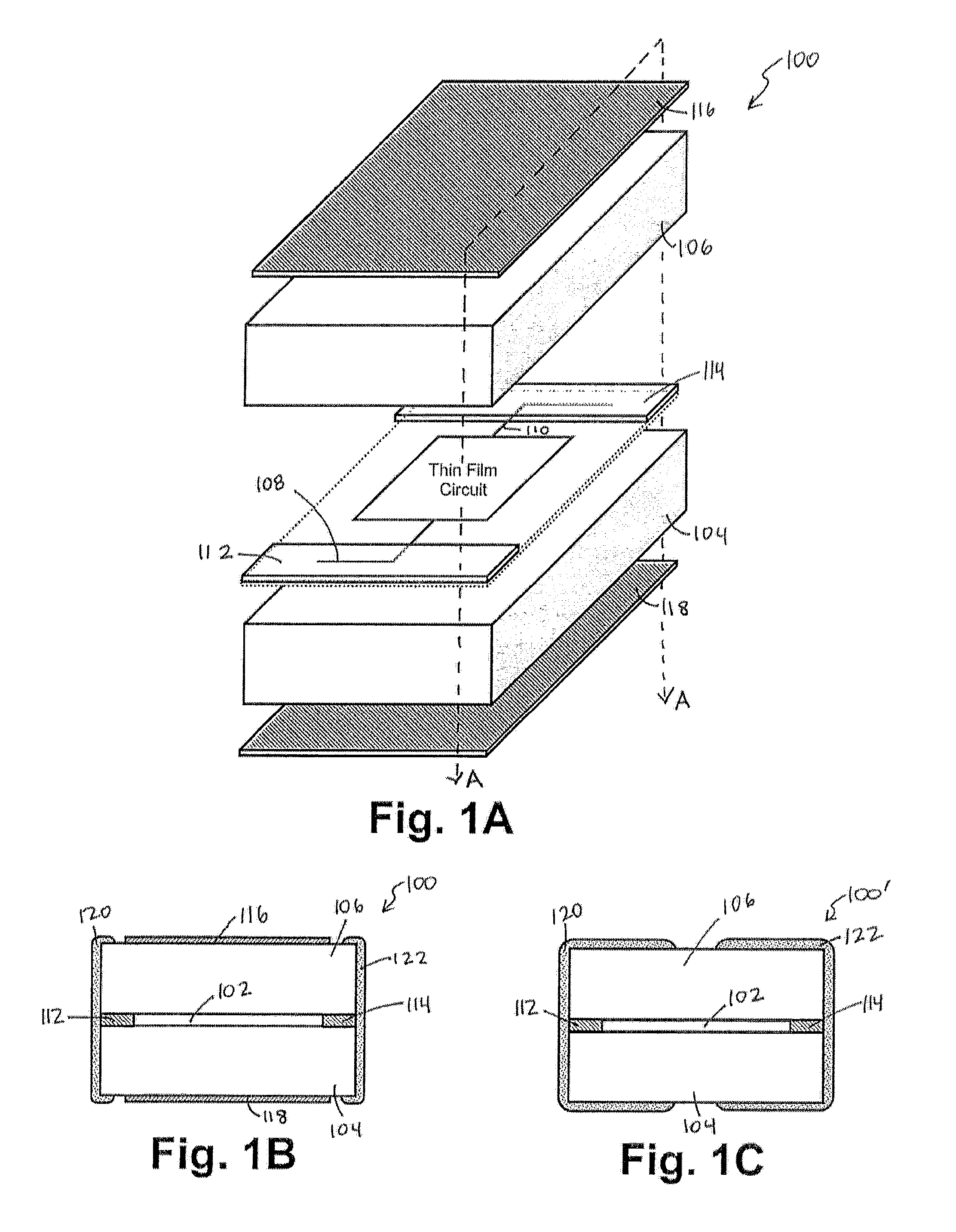 Thin film surface mount components