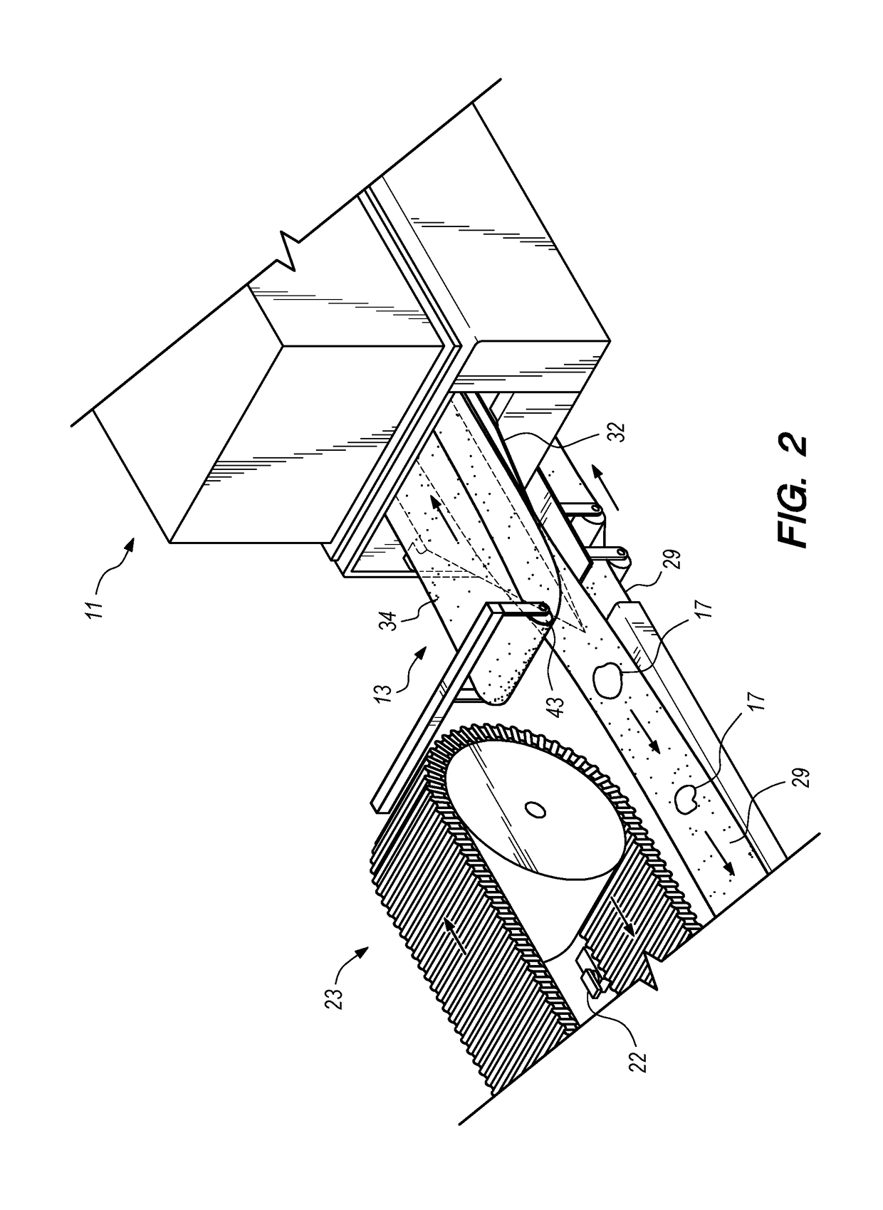 Agricultural sizer with item stabilizer belt