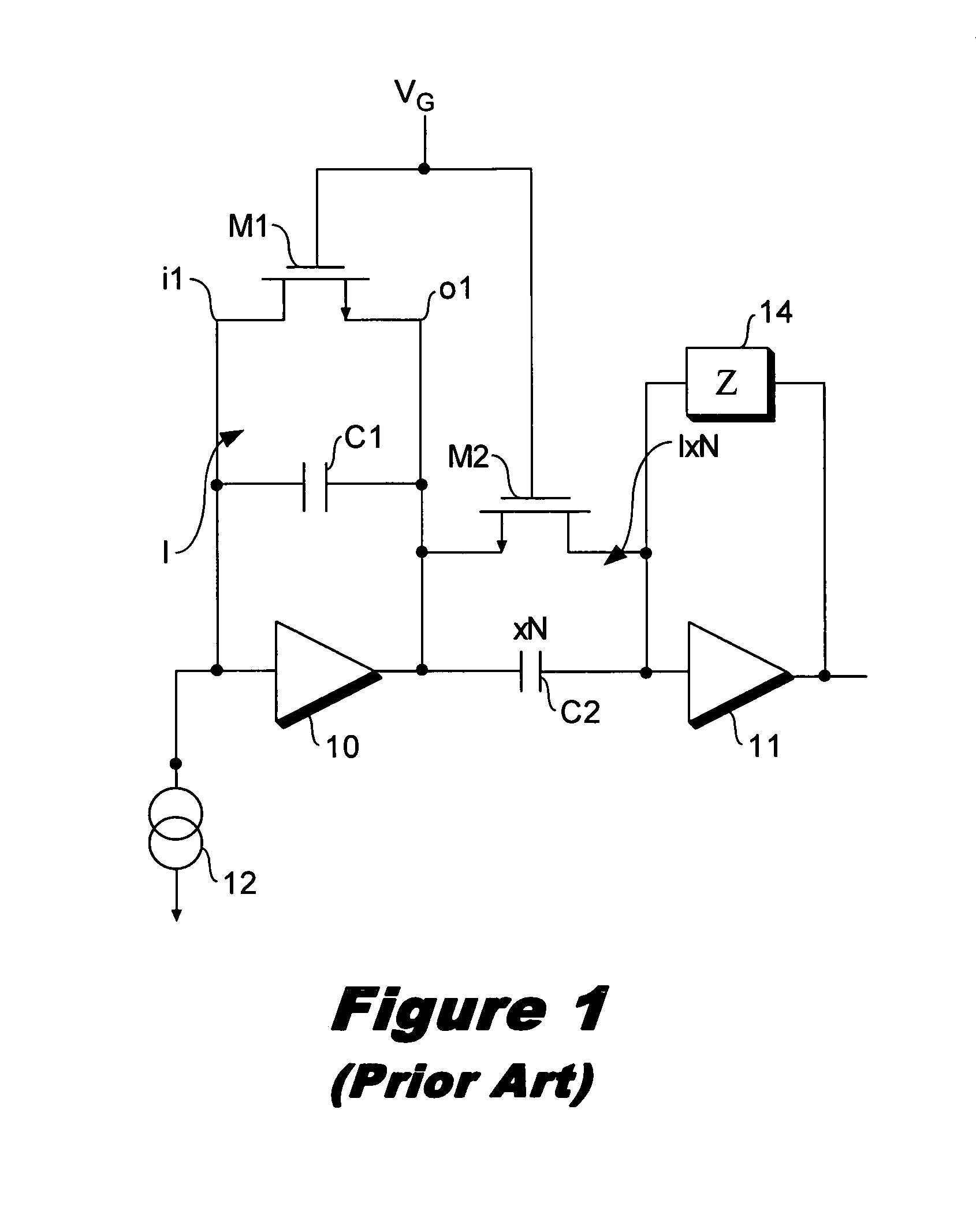 Method and apparatus for linear low-frequency feedback in monolithic low-noise charge amplifiers