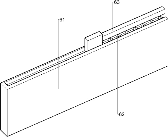 Cement paving equipment for blind passage