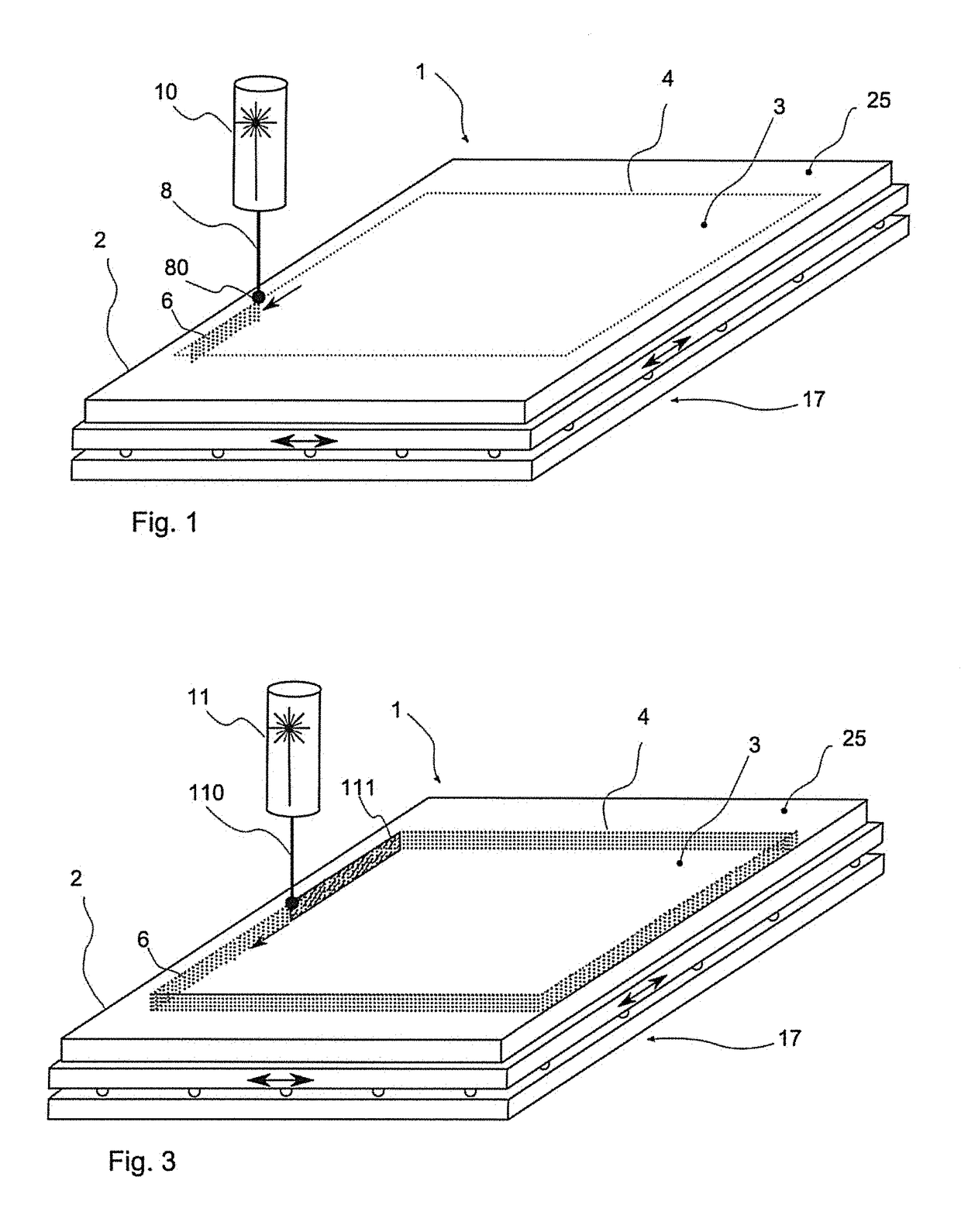 Method for machining the edges of glass elements and glass element machined according to the method