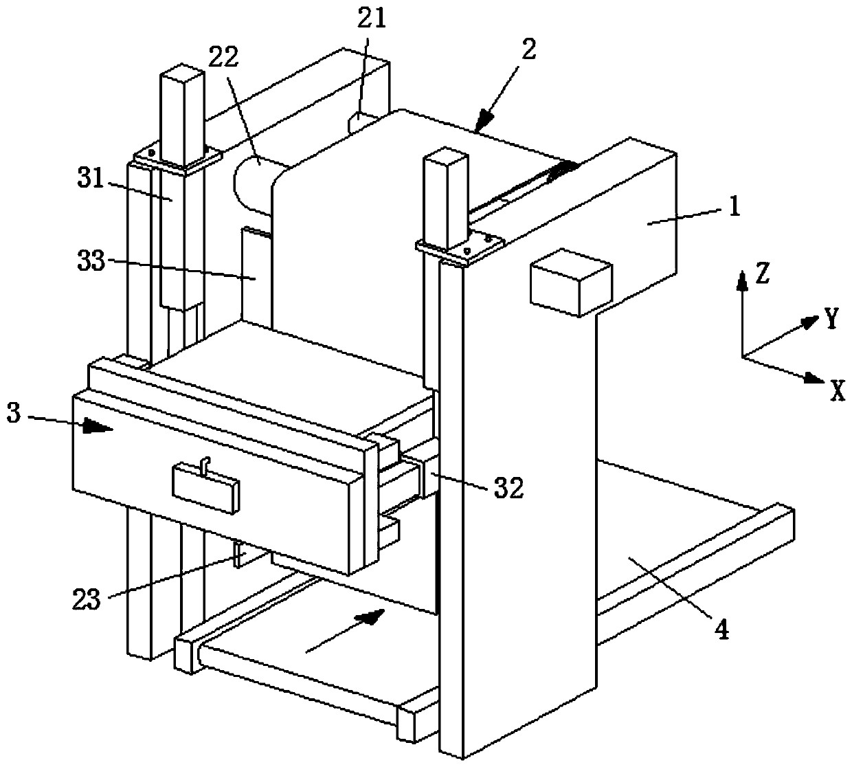 A cutting machine with an automatic sharpening mechanism