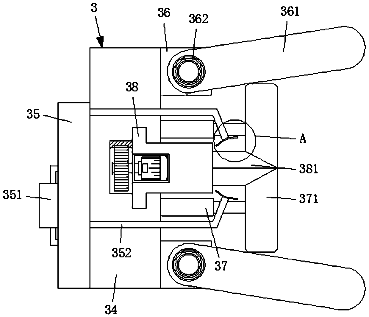 A cutting machine with an automatic sharpening mechanism