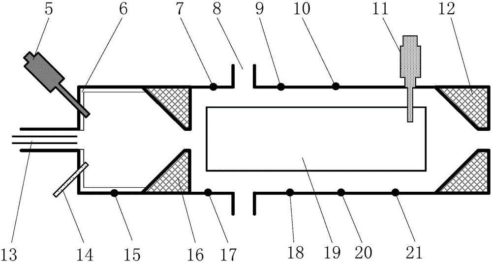 A test device for ignition and combustion of micron-sized solid particles under high-speed airflow conditions