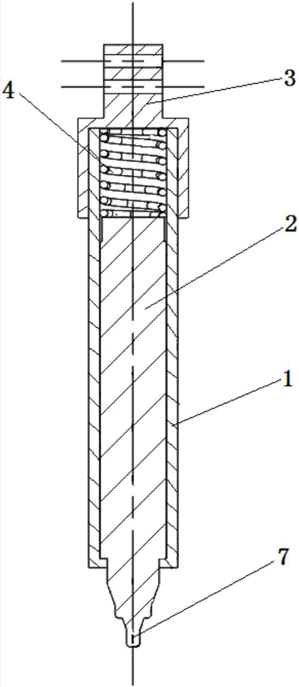 Dotting retractable pen cap structure