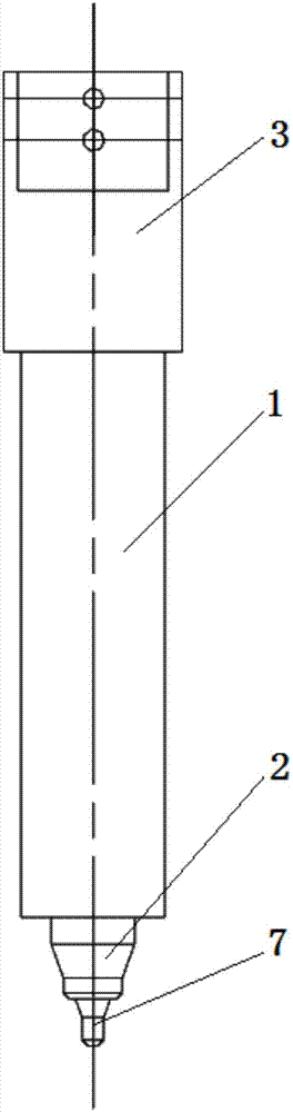 Dotting retractable pen cap structure