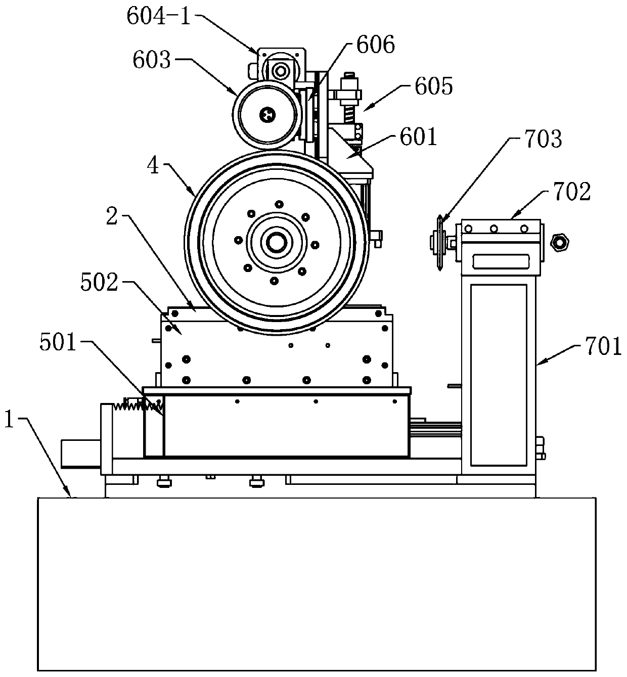 Online automatic dressing device for high-precision CBN grinding wheel