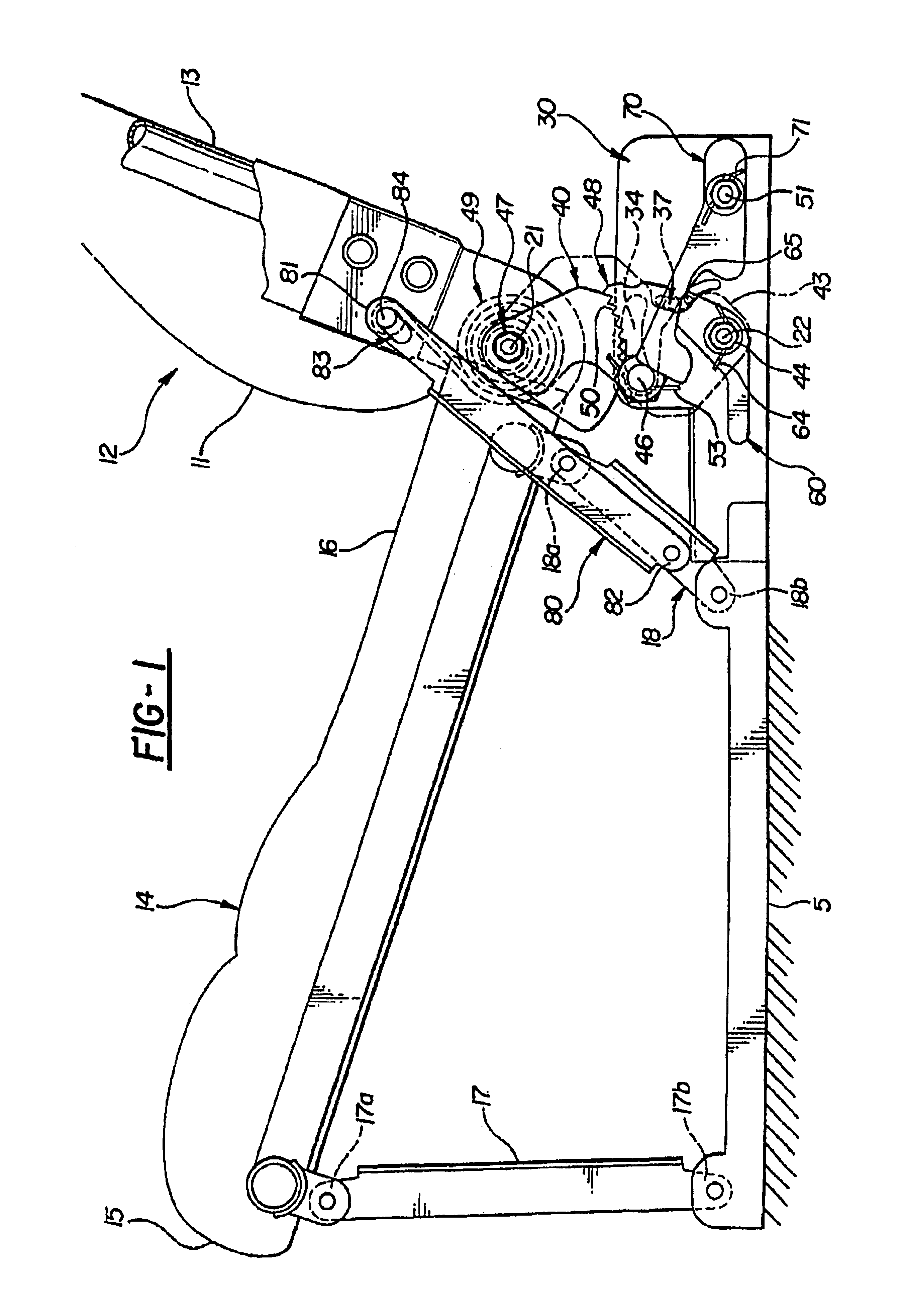 Seat assembly with displaceable seat back recliner pivot