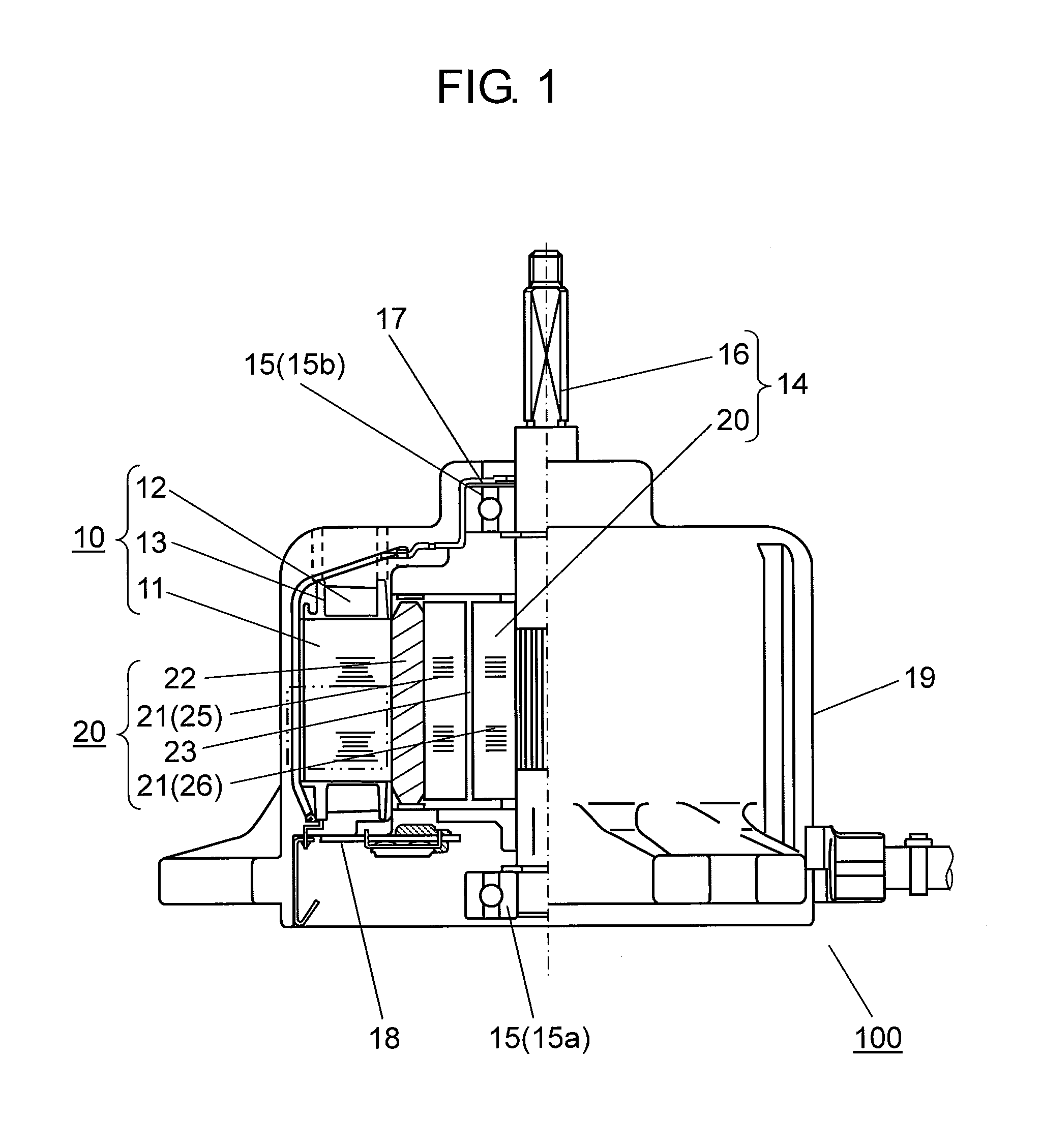 Motor and electric apparatus equipped with same