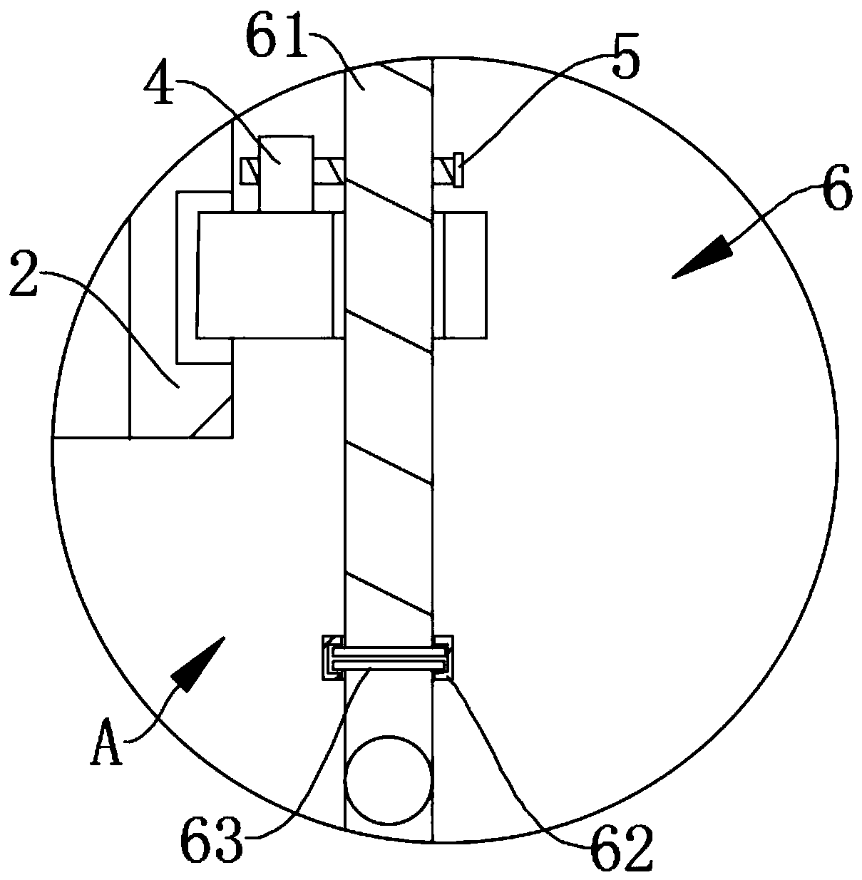 Multi-angle adjusting device for hardware product spraying gun muzzle