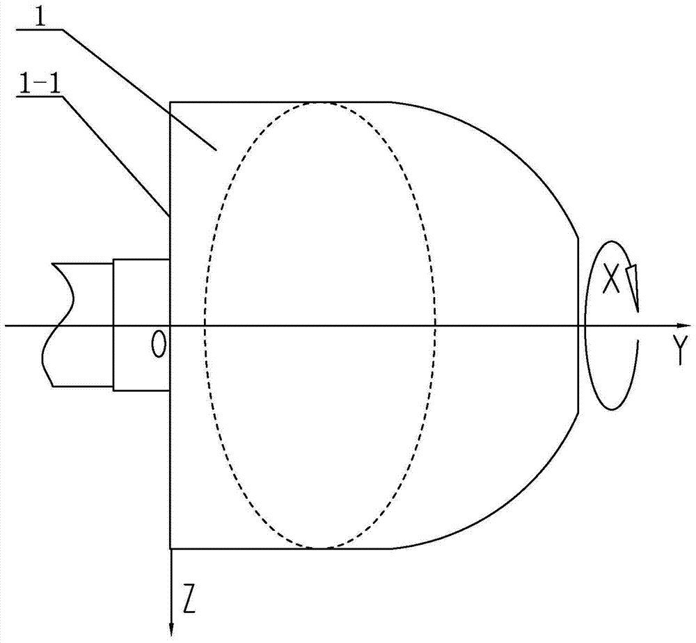 A winding mandrel with a reversible half shaft and a fiber composite winding method