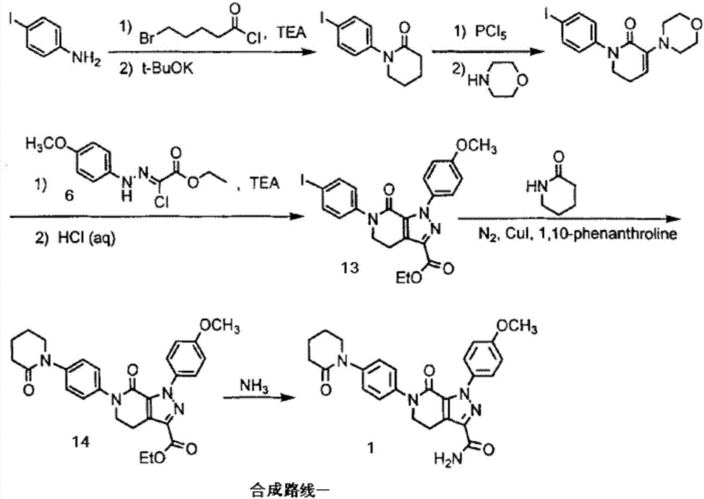 A kind of preparation method of Apixaban