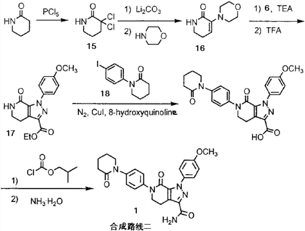 A kind of preparation method of Apixaban