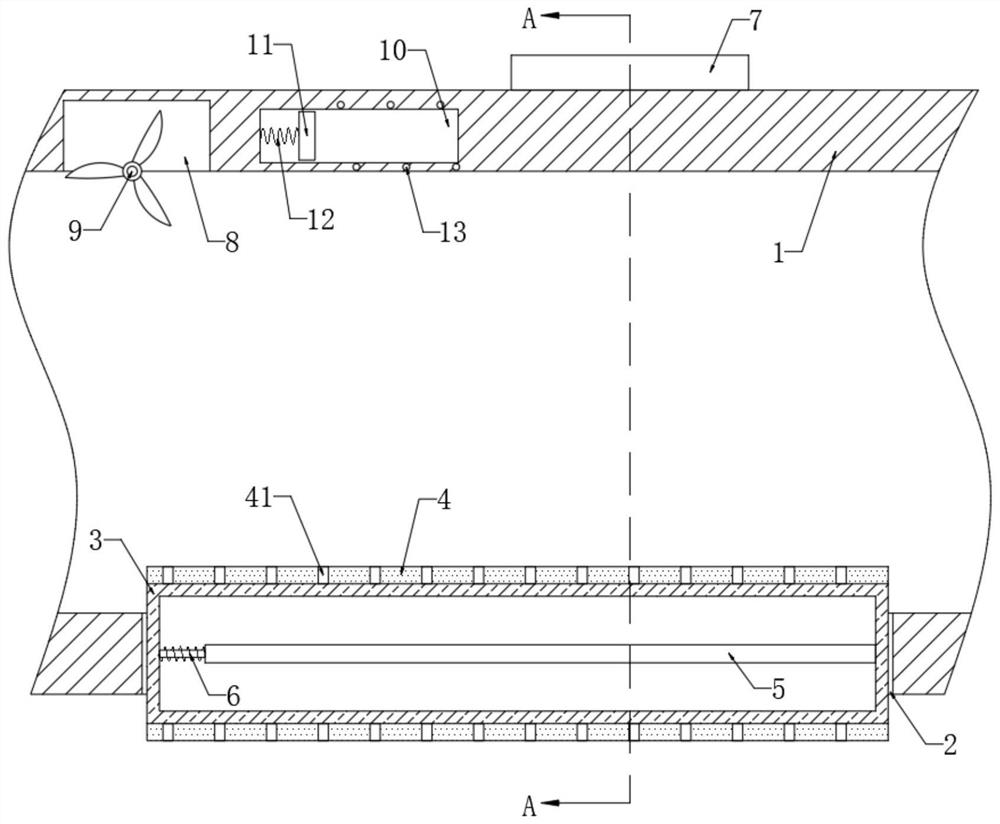 Smoke dust self-removal type boiler tail gas emission pipeline