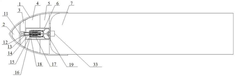 A composite load-reducing device for high-speed water entry of a vehicle