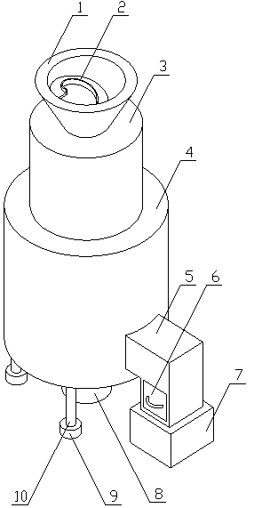 Garlic clove-separating rotary machine