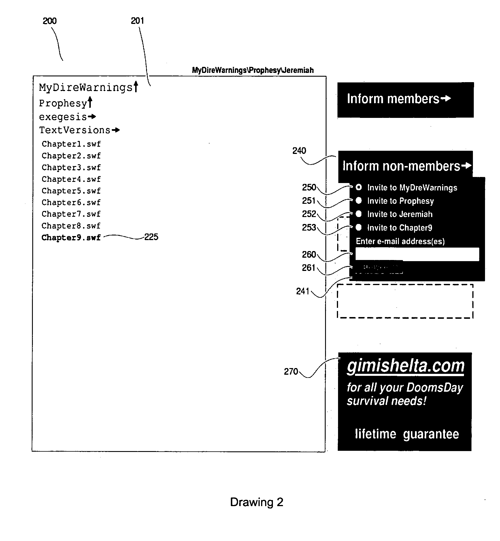 Method and system for invitational recruitment to a web site