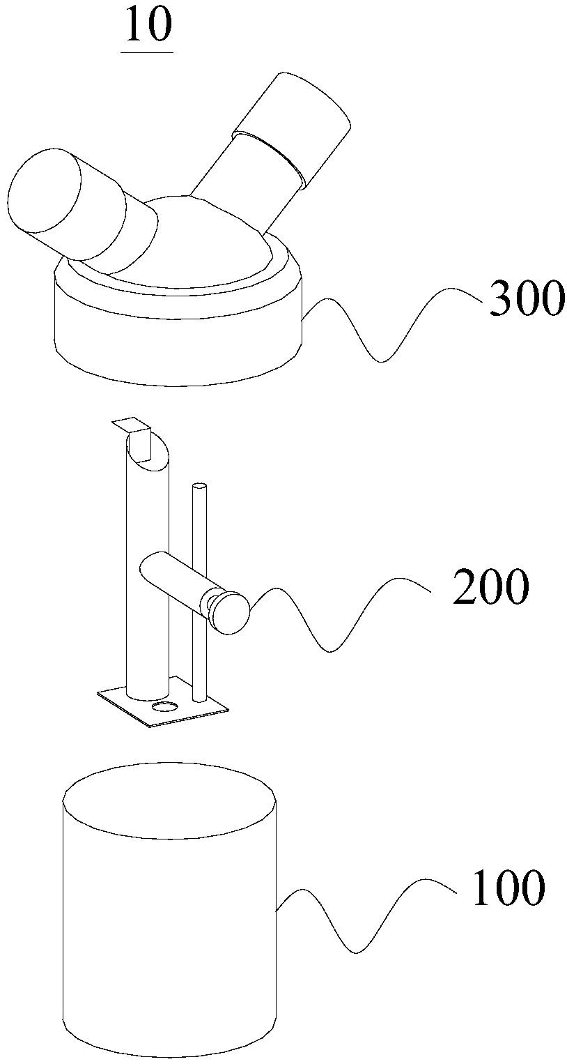 Water flow control device, condensate water collecting cup and breathing machine