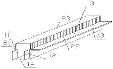 Assembled type combined water drainage marginal strip