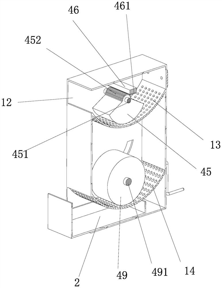 A roller type crushing traditional Chinese medicine device