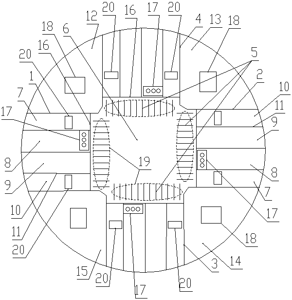 Electric vehicle lane-occupying control system based on vehicle-road interaction coordination and intersection control method thereof