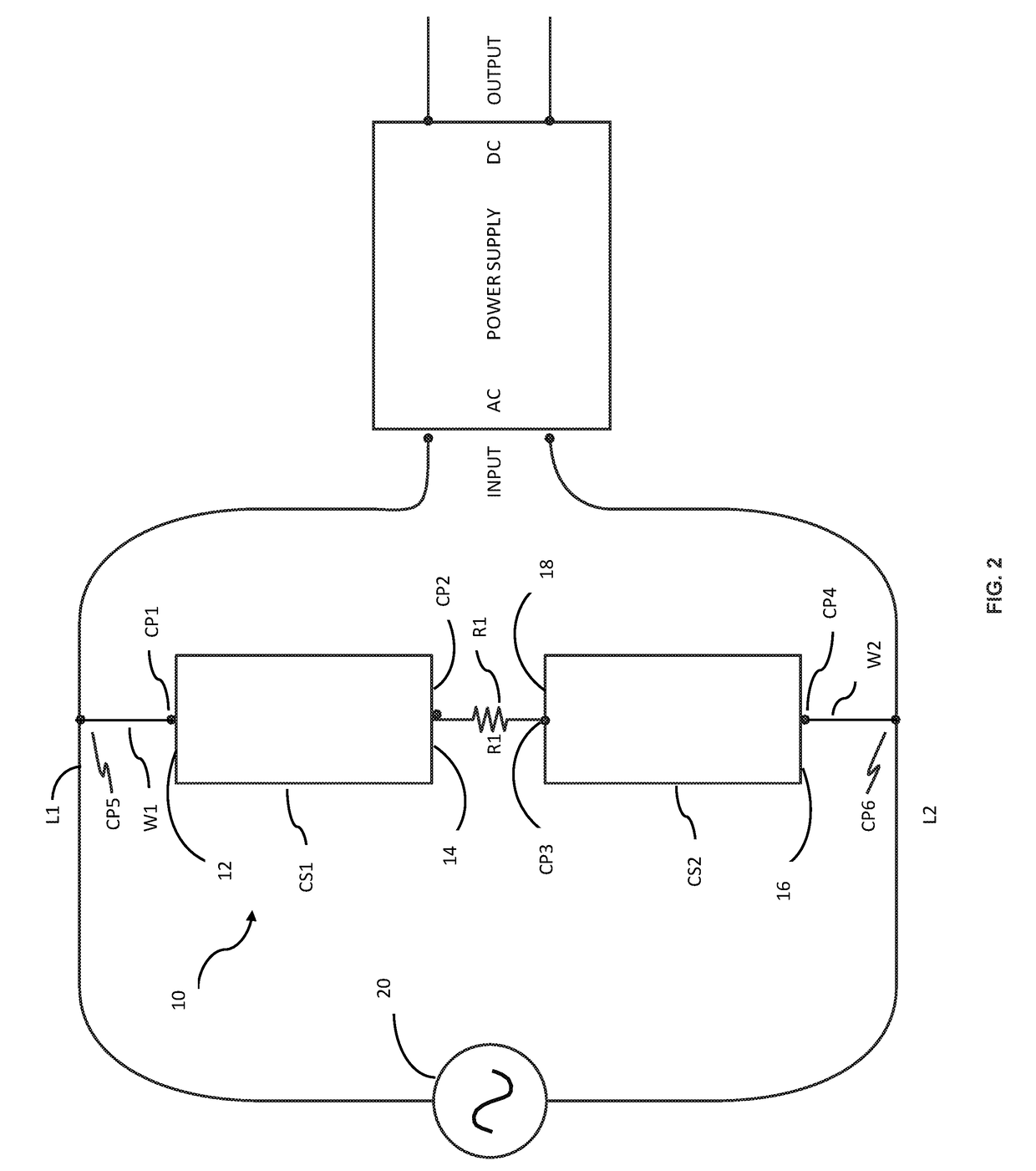 Device that improves instantaneous current flow into an ac to DC power supply