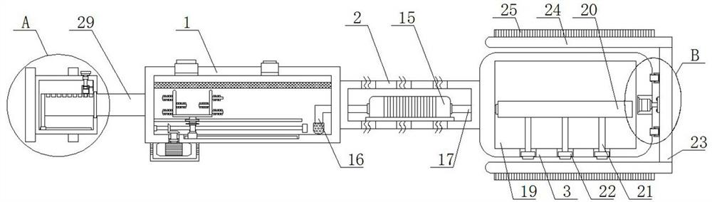 A device for cleaning oil pollution of mechanical equipment