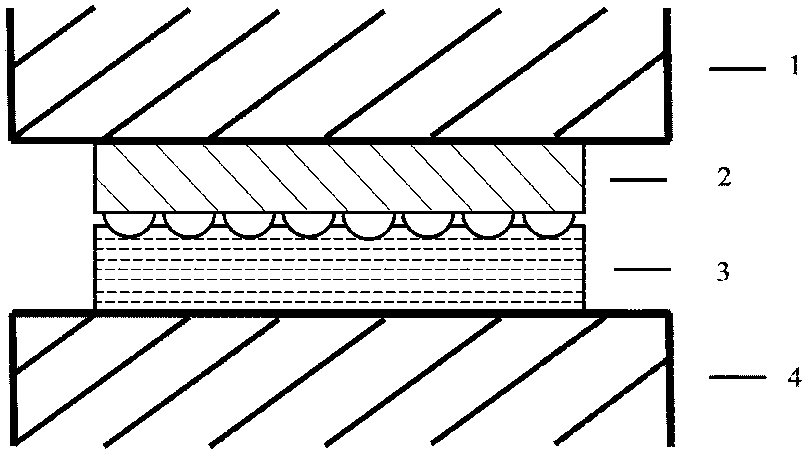 Method for improving light extraction efficiency of light-emitting diode by means of nanoindentations