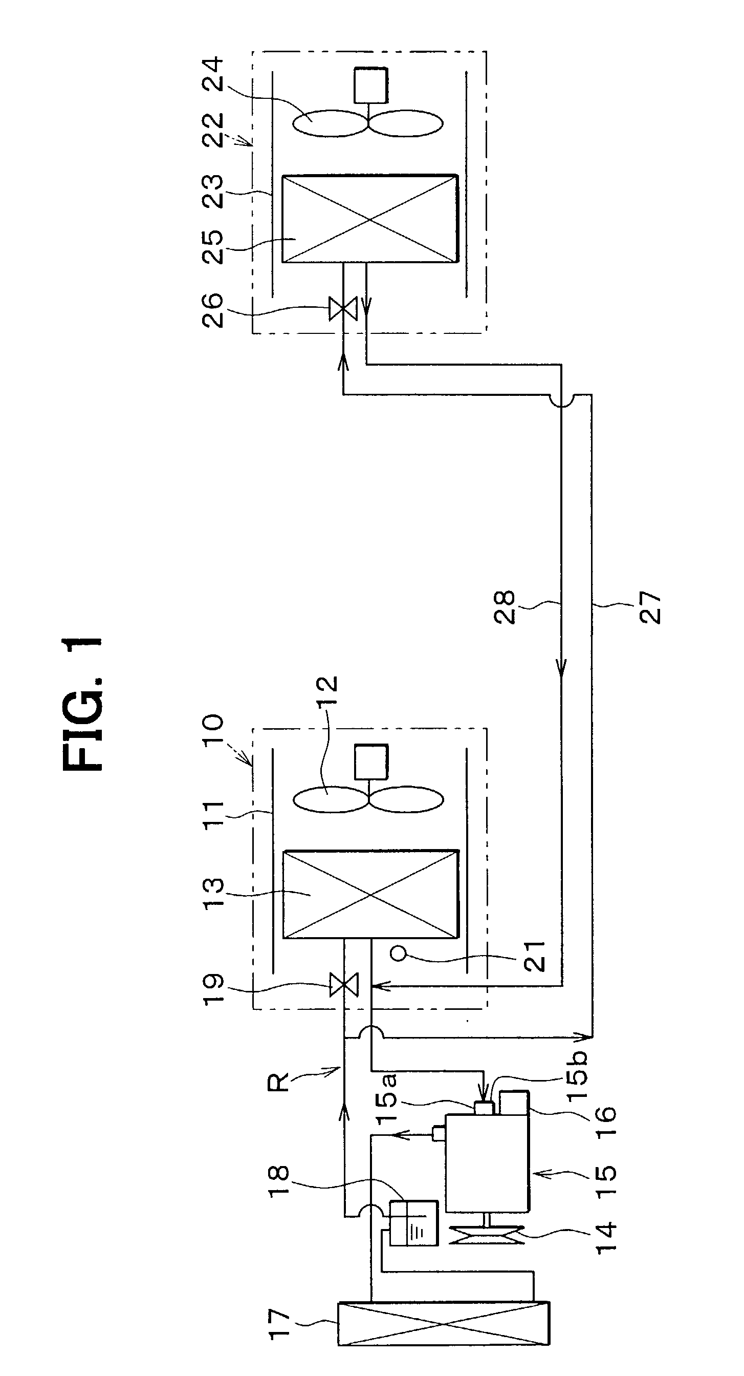 Refrigerant cycle system including two evaporators